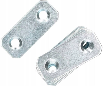 Flat link 40x16 mm furniture connector - 50 buc.