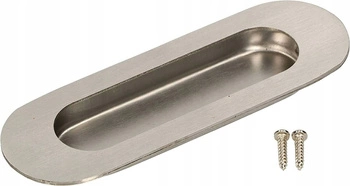 Mâner de ușă glisantă inserție ovală din oțel