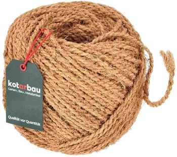 Coarda de nucă de cocos natural 60m frânghie de fibră scratcher