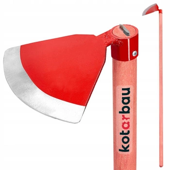 Sapă semirotundă excavator 190 mm forjat roșu