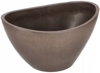 Vas barca oală alungită oală de protecție oală compozit de protecție maro