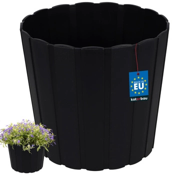 Ghiveci placutic antracit 20x18 cm