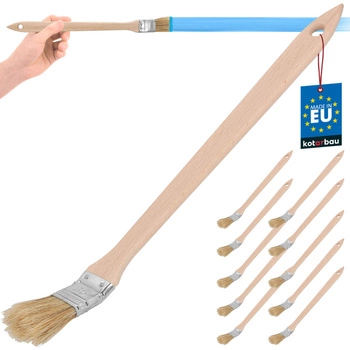 Perie radiator plată curbată mică îngustă 25 mm set de 10 buc.