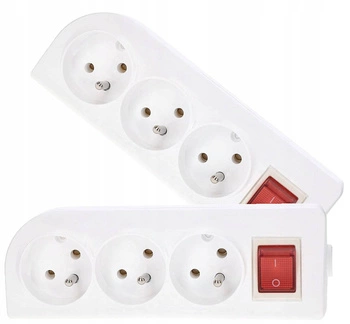 Priză portabilă cu trei căi de alimentare - 2 buc.