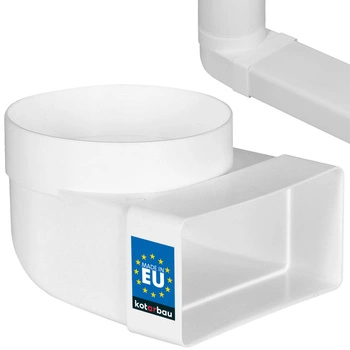 Cot excentric 110x55 conductă de ventilație 100