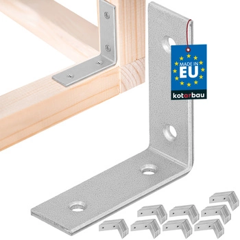 Colțar dulgheresc inoxidabil galvanizat 50x50x17 mm set de 100 buc.