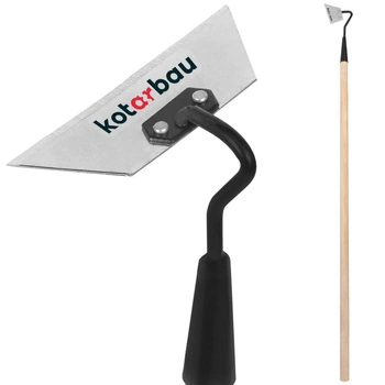 Sapă trapezoidală 160x60 mm cu mâner de lemn 95cm