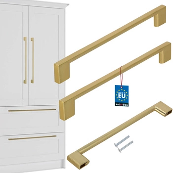 Mâner mobilier clasic modern aur mat 192 mm set de 2 buc.