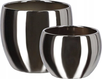 Set de 2 ghivece de flori din ceramică carcasă flori