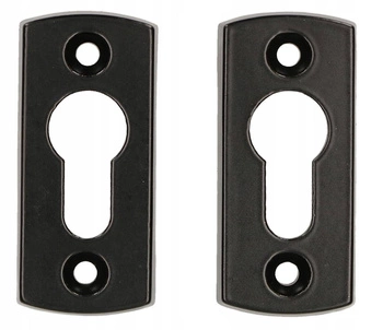 Plăcuță pentru cilindru ușă poartă - 2 buc - Culoare negru