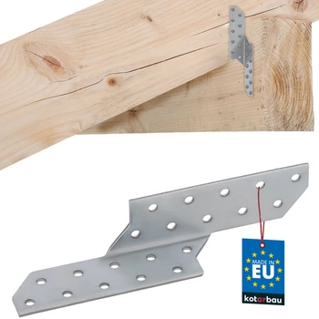 Conector pentru căpriori racord dreapta 170x35 mm