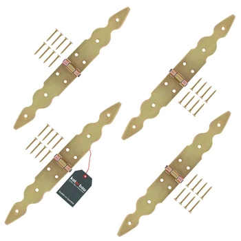 Hinge ornamental pentru feronerie feronerie 150x150x35 mm set 4 buc - Culoare aurie