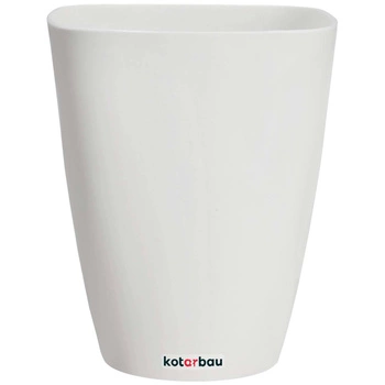 Ghiveci de flori 132x165mm plante flori - Culoare albă