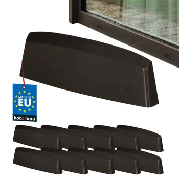 Capac de drenaj pentru ferestre PVC maro 45 mm set de 10 buc.