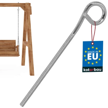 Cârlig leagăn înșurubabil inox M8 210 mm