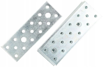 Perforated flat fixer ocynk 116x40 mm - 25 buc.