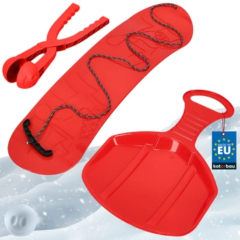 Set de joacă de iarnă snowboard măr dispozitiv pentru bulgări de zăpadă roșu