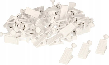 Cârlige pvc tip ciupercă pentru șină tavan set 100 buc.