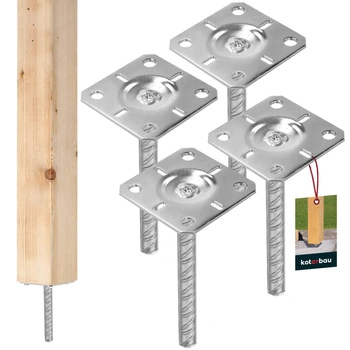 Bază de coloană pentru încorporare 100x100x200 mm set de 4 buc.