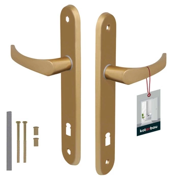 Mâner de ușă set 90 aur cheie arbore lung