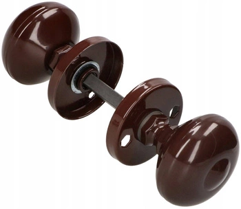 Mâner rotativ ușă rotund pentru porți uși - Culoare maro