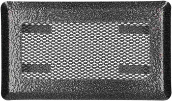 Grilaj ventilație șemineu metalic 10x20 cm - Culoare argintiu