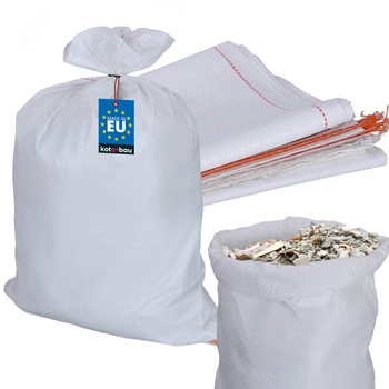 Sac din polipropilenă pentru moloz nisip cărbune făină 30 kg 50x80 cm