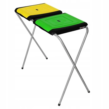 Suport cadru pentru saci de gunoi 2x120l - Culoare negru