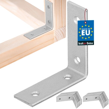 Colțar dulgheresc inoxidabil galvanizat 50x50x17 mm set de 25 buc.