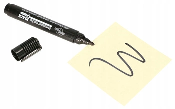 Marker permanent negru rezistent la apă rotund