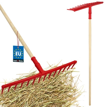 Greblă pentru fân cu coadă din lemn lăcuit 1,5 m