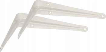 Cot pentru raft susținere 15x12,5 cm 2 buc. - Culoare albă