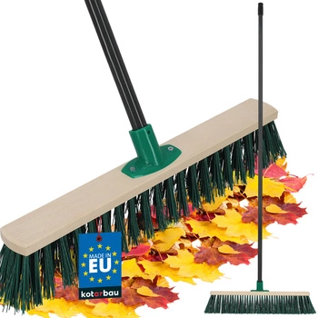 Perie mătură din lemn nylon 50 cm + coadă metalică