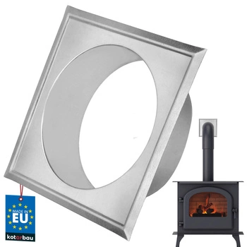 Rozetă pentru țevi de coș de fum ø120 galvanizat