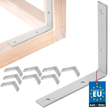 Colțar dulgheresc inoxidabil galvanizat 125x125x20 mm set de 100 buc.