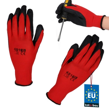 Mănuși de lucru dragon anti-alunecare acoperite cu latex mărimea 10