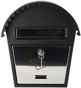 Cutie poștală neagră pentru ziare 277x170 cutie poștală din oțel