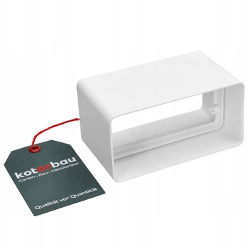 Conector cu canal plat conector alb 110x55 mm