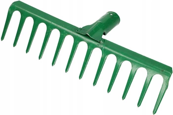 Greblă de grădină întărită greblă metalică cu 12 dinți