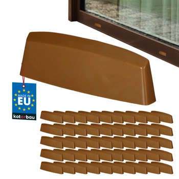 Capac de drenaj pentru ferestre PVC stejar 36 mm set de 50 buc.