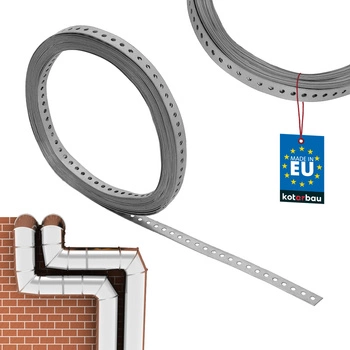 Bandă de montaj din oțel galvanizat perforată 20 x 1 mm 25 m