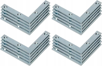 Conector de colț plat 60x60x10 mm set de 100 buc.