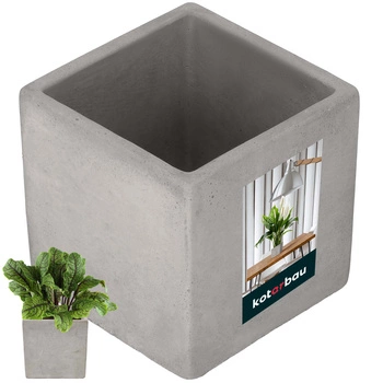 Ghiveci de flori din beton pătrat 11 cm