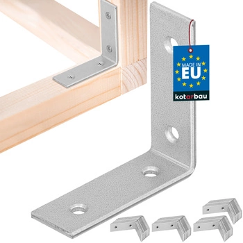 Colțar dulgheresc inoxidabil galvanizat 50x50x17 mm set de 50 buc.