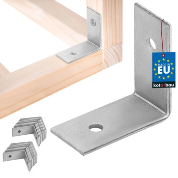 Colțar dulgheresc inoxidabil galvanizat 30x30x15 mm set de 25 buc.