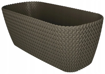 Ghiveci 400 mm balcon oval - Culoare gri piatră