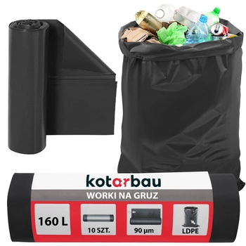 Saci de folie pentru moloz gunoi 160 l