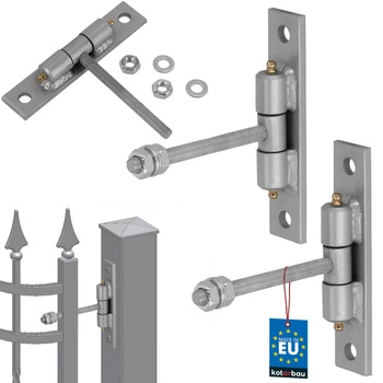 Balamale cu unsoare cu șurub argintii fi 10 mm set de 2 buc.