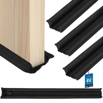 Garnitură din spumă pentru ușă 30 mm 95 cm negru set 3 buc