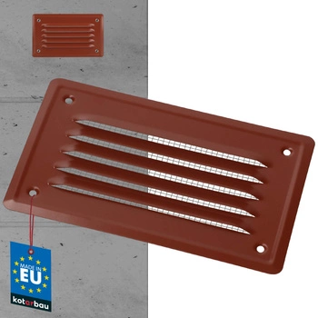 Grilă de ventilație a coșului de fum cu ochiuri de plasă 165x100 cărămizi